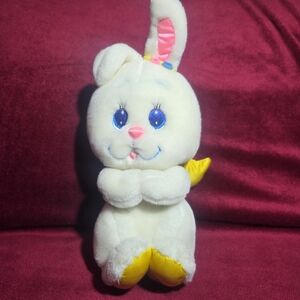 White and Yellow Plush Bunny Toy